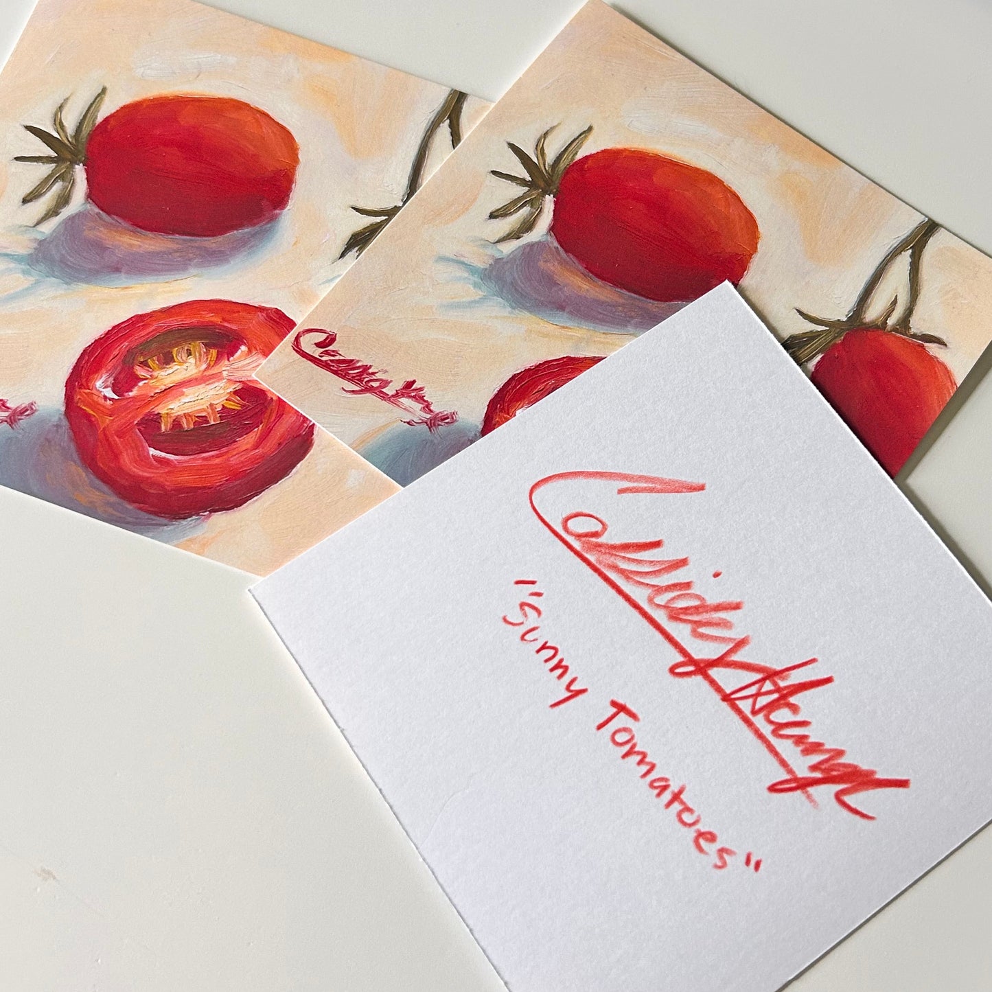 Sunny Tomatoes 4inx4in Print