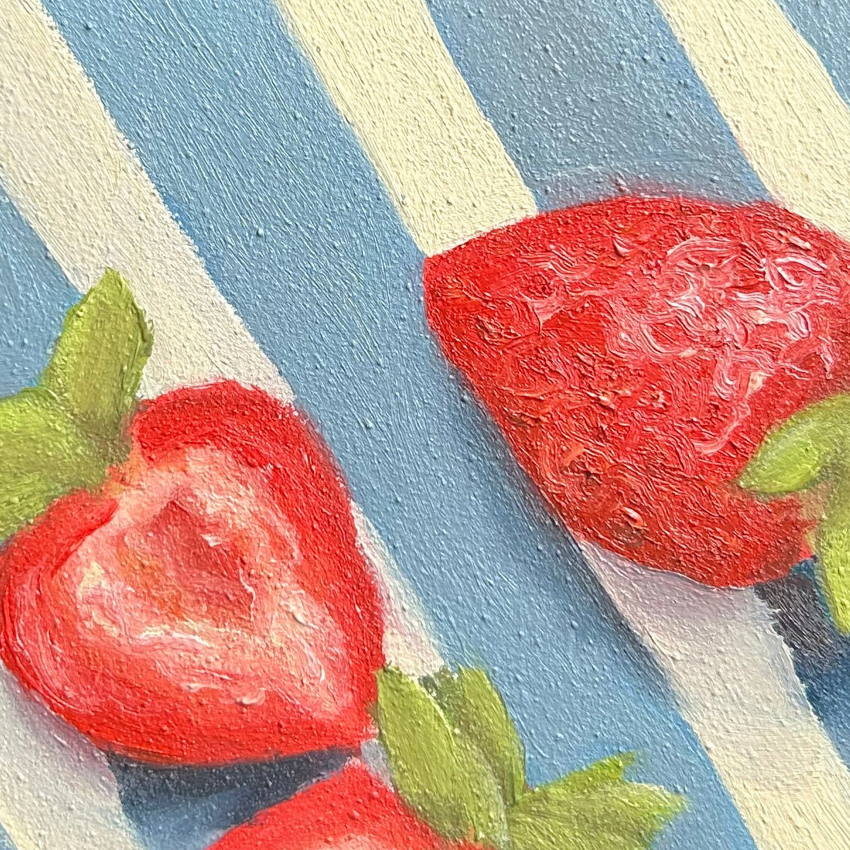 Strawberries Original 5inx5in