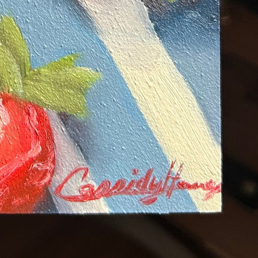 Strawberries Original 5inx5in